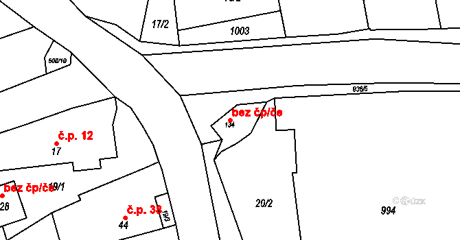 Kvíčovice 41692888 na parcele st. 134 v KÚ Kvíčovice, Katastrální mapa