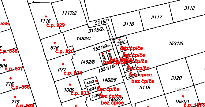 Šumperk 42004888 na parcele st. 5314 v KÚ Šumperk, Katastrální mapa