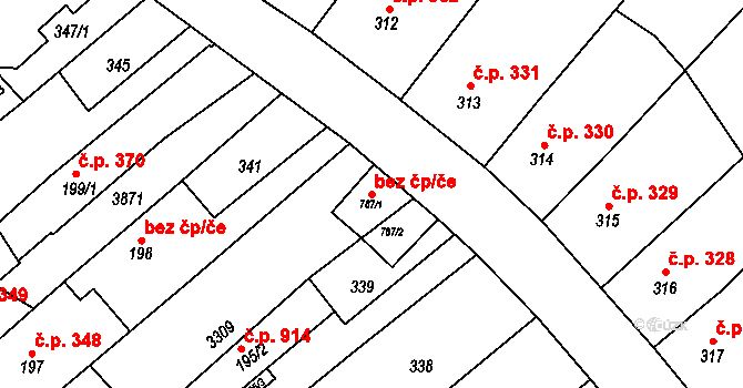 Králíky 45482888 na parcele st. 787/2 v KÚ Králíky, Katastrální mapa