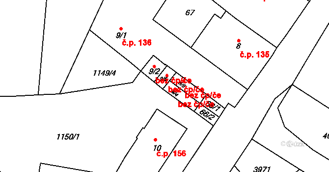 Cvikov 48080888 na parcele st. 9/6 v KÚ Cvikov, Katastrální mapa
