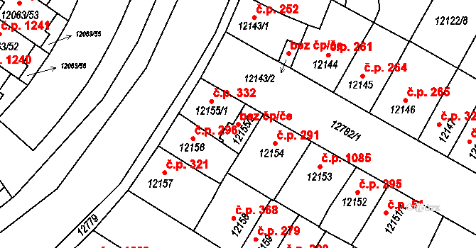 Plzeň 48184888 na parcele st. 12155/2 v KÚ Plzeň, Katastrální mapa