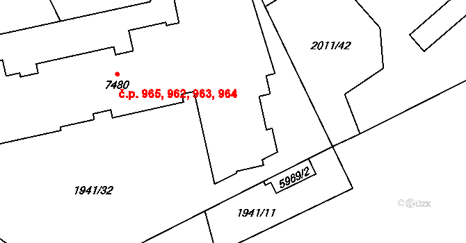 Beroun-Závodí 962, Beroun na parcele st. 7480 v KÚ Beroun, Katastrální mapa