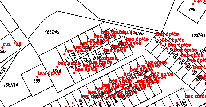 Zliv 46966889 na parcele st. 778 v KÚ Zliv u Českých Budějovic, Katastrální mapa