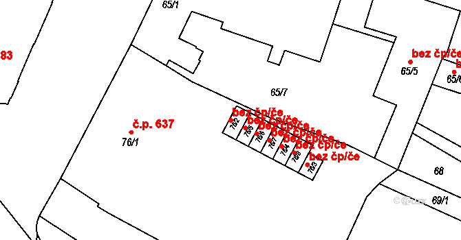 Jaroslavice 49616889 na parcele st. 76/2 v KÚ Jaroslavice, Katastrální mapa