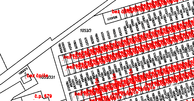 Liberec 40800890 na parcele st. 1053/28 v KÚ Růžodol I, Katastrální mapa