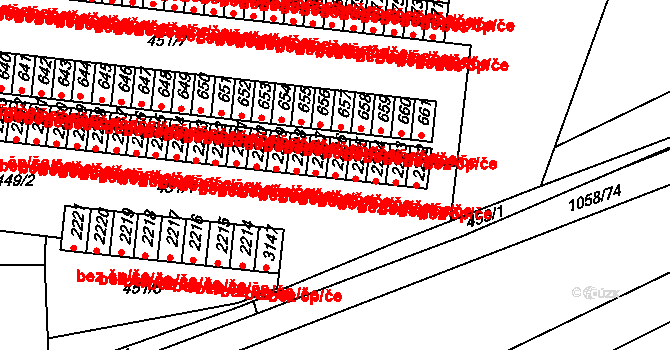 Hradec Králové 50259890 na parcele st. 2226 v KÚ Slezské Předměstí, Katastrální mapa