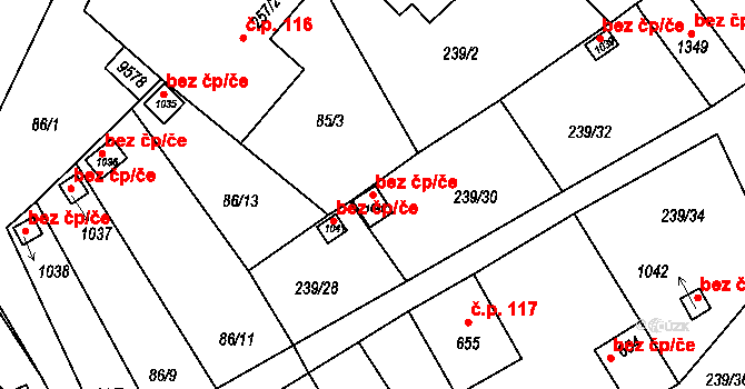 Slavonice 42318891 na parcele st. 1040 v KÚ Slavonice, Katastrální mapa