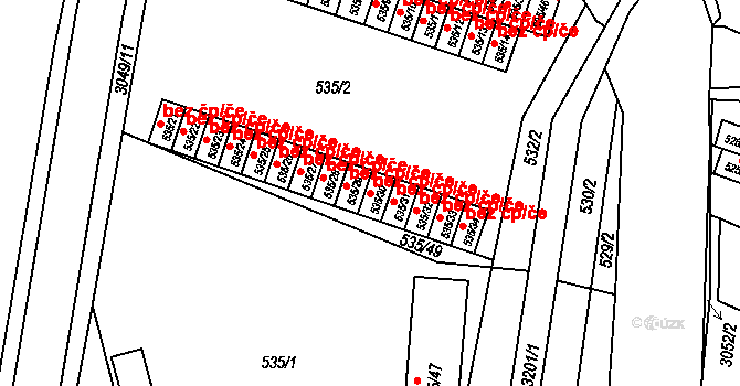 Rychnov nad Kněžnou 44265891 na parcele st. 535/30 v KÚ Rychnov nad Kněžnou, Katastrální mapa