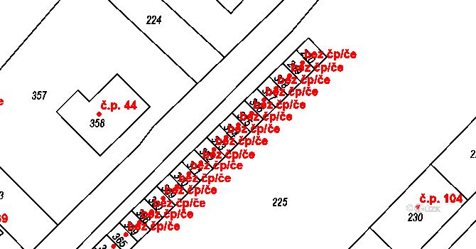 Osoblaha 45625891 na parcele st. 374 v KÚ Osoblaha, Katastrální mapa