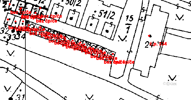 Heřmanova Huť 45773891 na parcele st. 46 v KÚ Vlkýš, Katastrální mapa