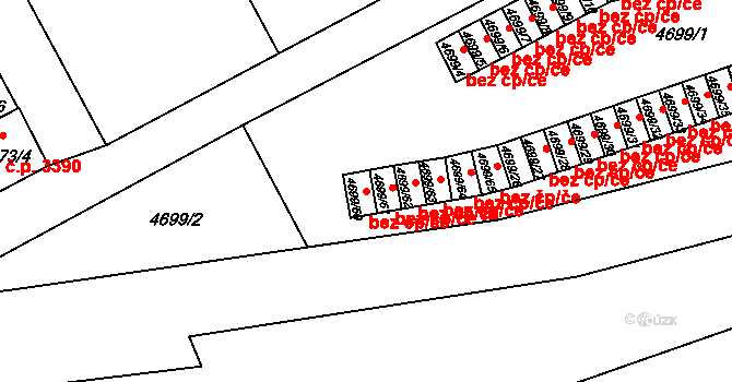 Varnsdorf 48246891 na parcele st. 4699/60 v KÚ Varnsdorf, Katastrální mapa