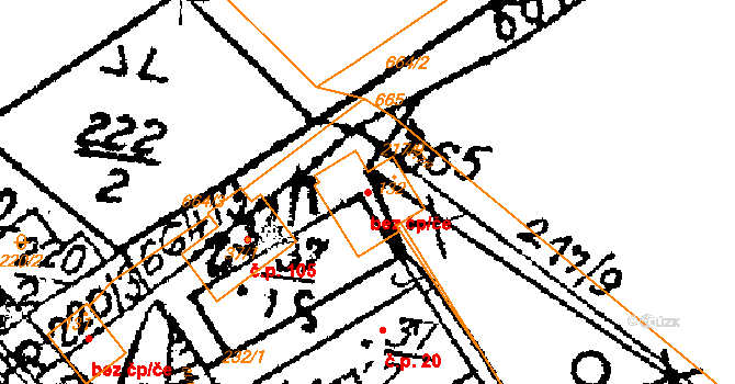 Rokytá 90638891 na parcele st. 132 v KÚ Horní Rokytá, Katastrální mapa