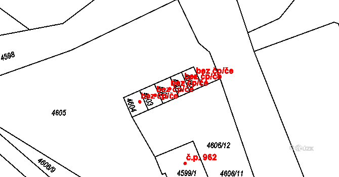 Bystřice 40188892 na parcele st. 4602 v KÚ Bystřice nad Olší, Katastrální mapa
