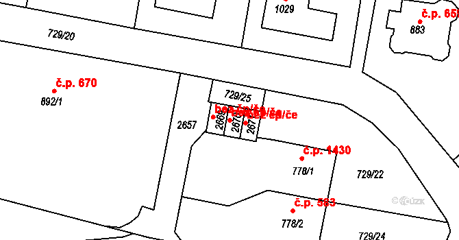 Vrchlabí 41334892 na parcele st. 2670 v KÚ Vrchlabí, Katastrální mapa