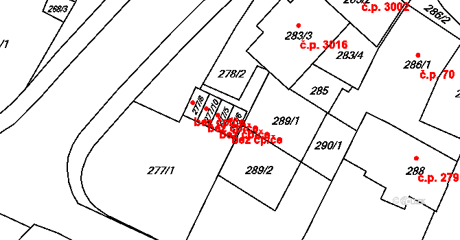 Opava 43805892 na parcele st. 277/6 v KÚ Opava-Předměstí, Katastrální mapa