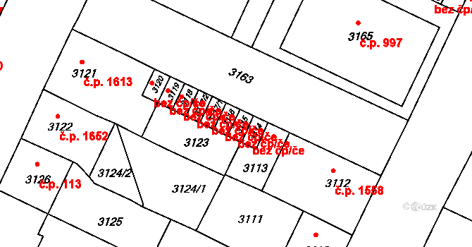 Litoměřice 47601892 na parcele st. 3115 v KÚ Litoměřice, Katastrální mapa