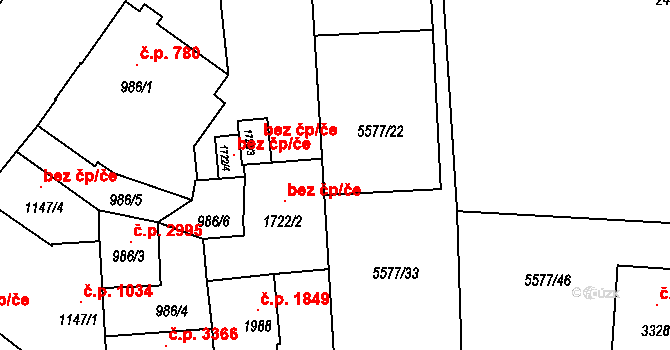 Žatec 147957893 na parcele st. 6779 v KÚ Žatec, Katastrální mapa