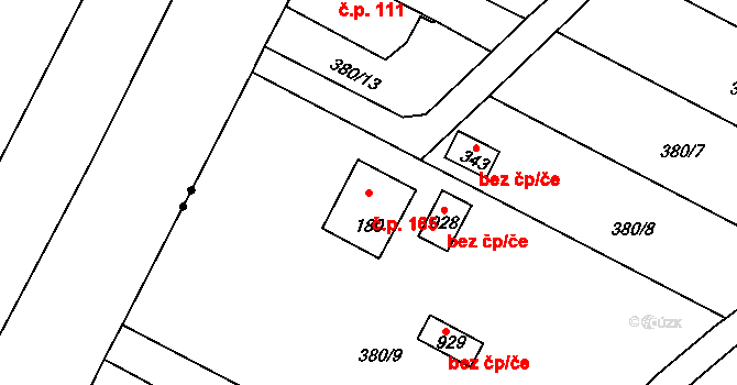 Přední Ptákovice 165, Strakonice na parcele st. 180 v KÚ Přední Ptákovice, Katastrální mapa