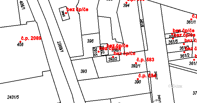 Litvínov 43657893 na parcele st. 2915 v KÚ Horní Litvínov, Katastrální mapa