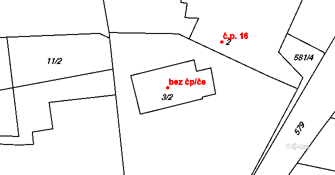 Vranov 47835893 na parcele st. 3/2 v KÚ Svinná u Stříbra, Katastrální mapa