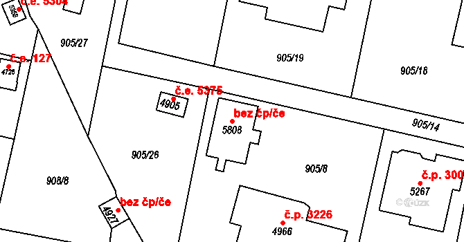 Dvůr Králové nad Labem 94688893 na parcele st. 5808 v KÚ Dvůr Králové nad Labem, Katastrální mapa