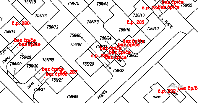Kobeřice u Brna 115547894 na parcele st. 756/88 v KÚ Kobeřice u Brna, Katastrální mapa