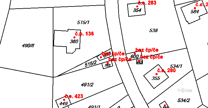 Černolice 42676894 na parcele st. 670 v KÚ Černolice, Katastrální mapa