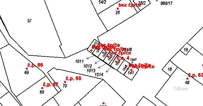 Objekt 43544894, Katastrální mapa