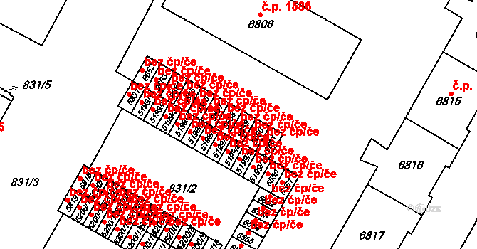 Pardubice 46773894 na parcele st. 9659 v KÚ Pardubice, Katastrální mapa
