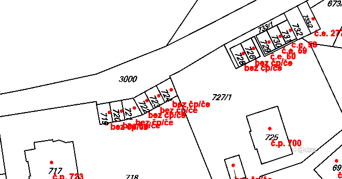 Děčín 47105895 na parcele st. 724 v KÚ Děčín, Katastrální mapa
