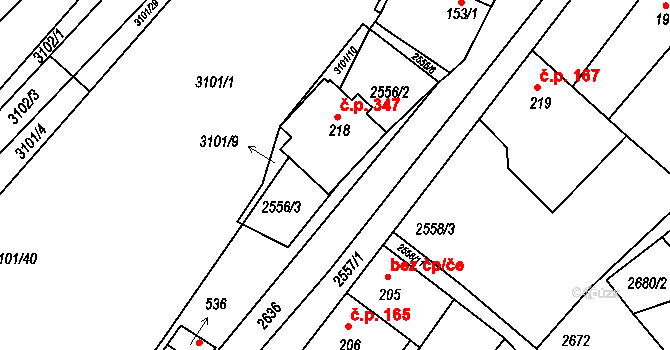 Dražovice 166, Katastrální mapa