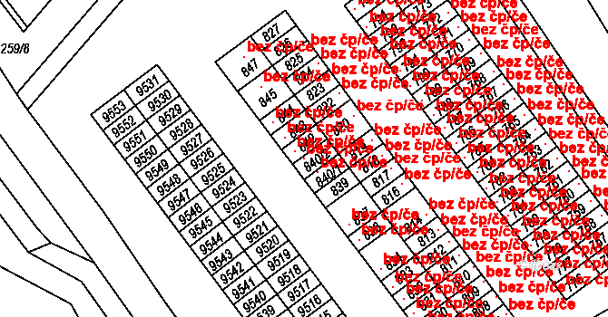Slavonice 116542896 na parcele st. 840/2 v KÚ Slavonice, Katastrální mapa