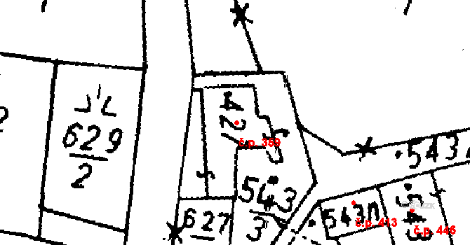 Jablonné v Podještědí 359 na parcele st. 427 v KÚ Jablonné v Podještědí, Katastrální mapa
