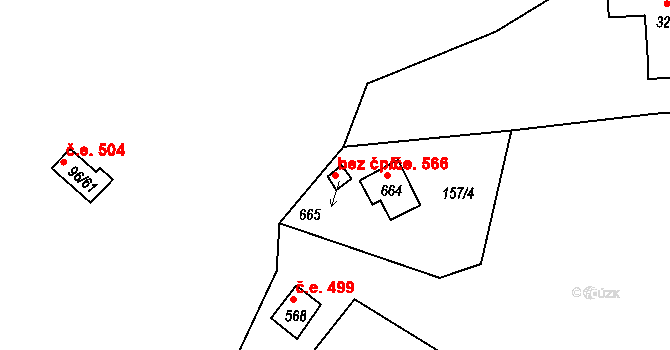 Štěchovice 39610896 na parcele st. 665 v KÚ Masečín, Katastrální mapa