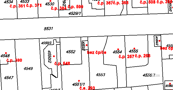 Plzeň 40060896 na parcele st. 4551/2 v KÚ Plzeň, Katastrální mapa