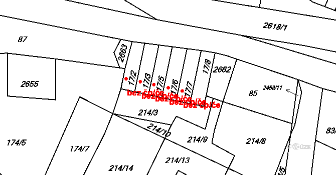 Oldřiš 40141896 na parcele st. 17/6 v KÚ Oldřiš u Poličky, Katastrální mapa