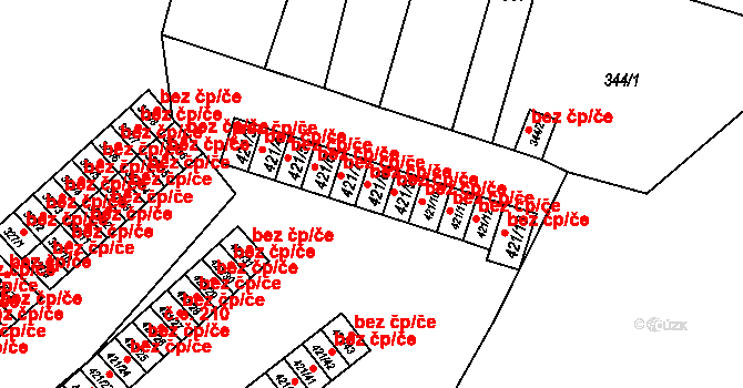 Březová 44359896 na parcele st. 421/8 v KÚ Březová u Sokolova, Katastrální mapa