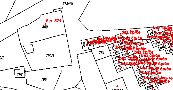 Jemnice 46558896 na parcele st. 773/4 v KÚ Jemnice, Katastrální mapa