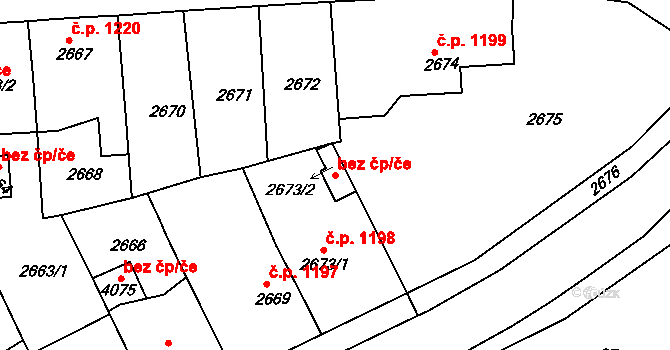 Tachov 87377896 na parcele st. 2673/2 v KÚ Tachov, Katastrální mapa
