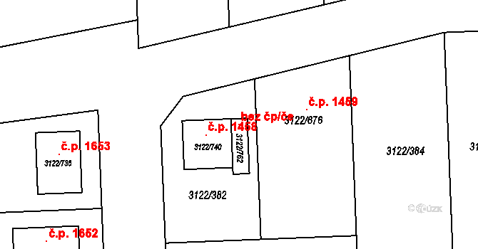 Pohořelice 121375897 na parcele st. 3122/762 v KÚ Pohořelice nad Jihlavou, Katastrální mapa