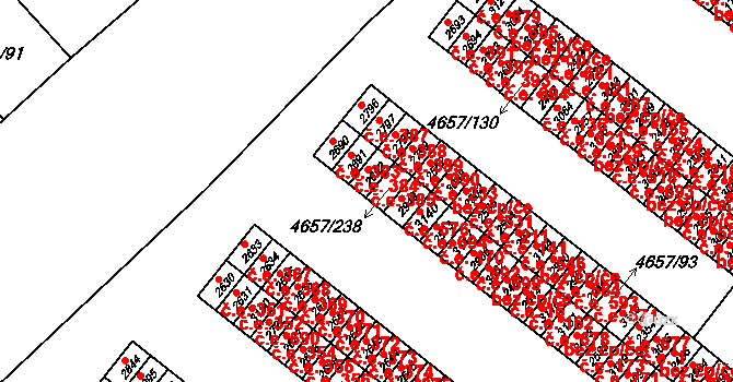 Veselí nad Moravou 385 na parcele st. 2692 v KÚ Veselí-Předměstí, Katastrální mapa
