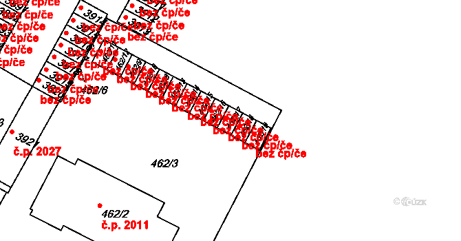 Černá Pole 526, Brno na parcele st. 462/17 v KÚ Černá Pole, Katastrální mapa