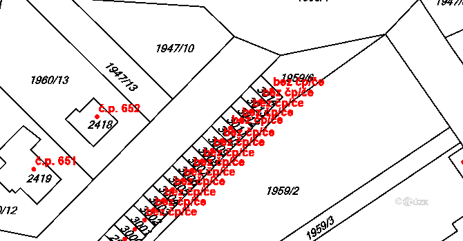 Třebíč 44136897 na parcele st. 3011 v KÚ Třebíč, Katastrální mapa