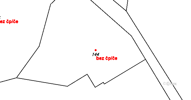 Staré Heřminovy 46549897 na parcele st. 144 v KÚ Staré Heřminovy, Katastrální mapa