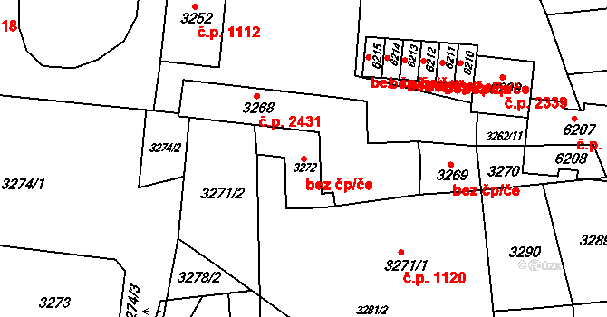 Krnov 41859898 na parcele st. 3272 v KÚ Krnov-Horní Předměstí, Katastrální mapa