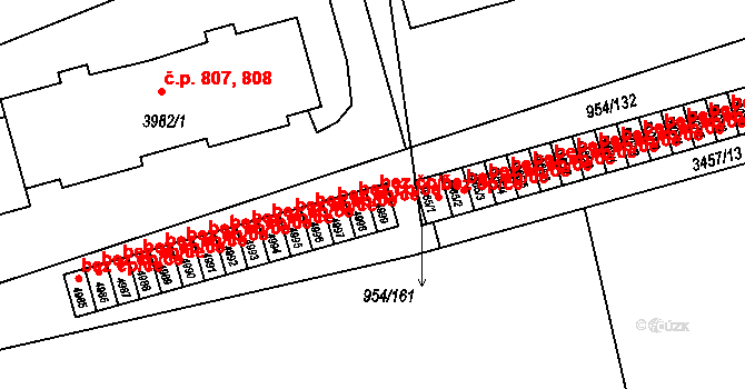 Klatovy 45209898 na parcele st. 4999 v KÚ Klatovy, Katastrální mapa