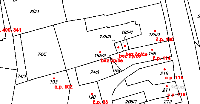 Lázně Kynžvart 76088898 na parcele st. 185/2 v KÚ Lázně Kynžvart, Katastrální mapa