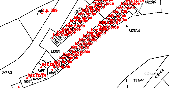 Polná 38686899 na parcele st. 1636 v KÚ Polná, Katastrální mapa