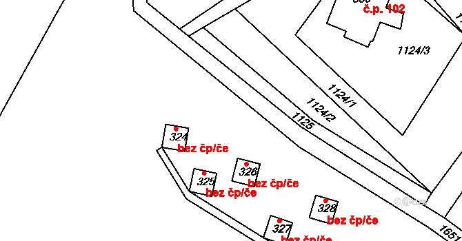 Srbská Kamenice 50164899 na parcele st. 326 v KÚ Srbská Kamenice, Katastrální mapa