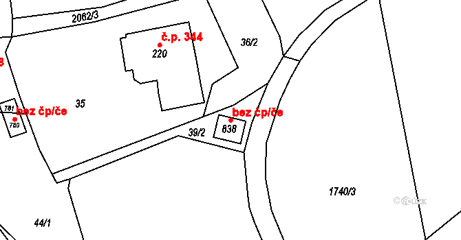Svratouch 93923899 na parcele st. 838 v KÚ Svratouch, Katastrální mapa
